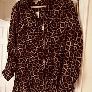Michael Kors Leopard Blouse